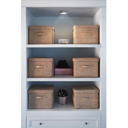 Osram - LED Dotykové orientační svítidlo DOT-IT LED/0,2W/3xAAA pr. 6,8 cm stříbrná