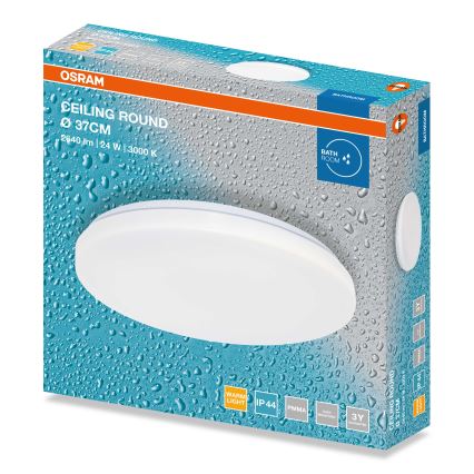 Osram - LED Koupelnové stropní svítidlo CEILING ROUND LED/24W/230V 3000K pr. 37 cm IP44 bílá