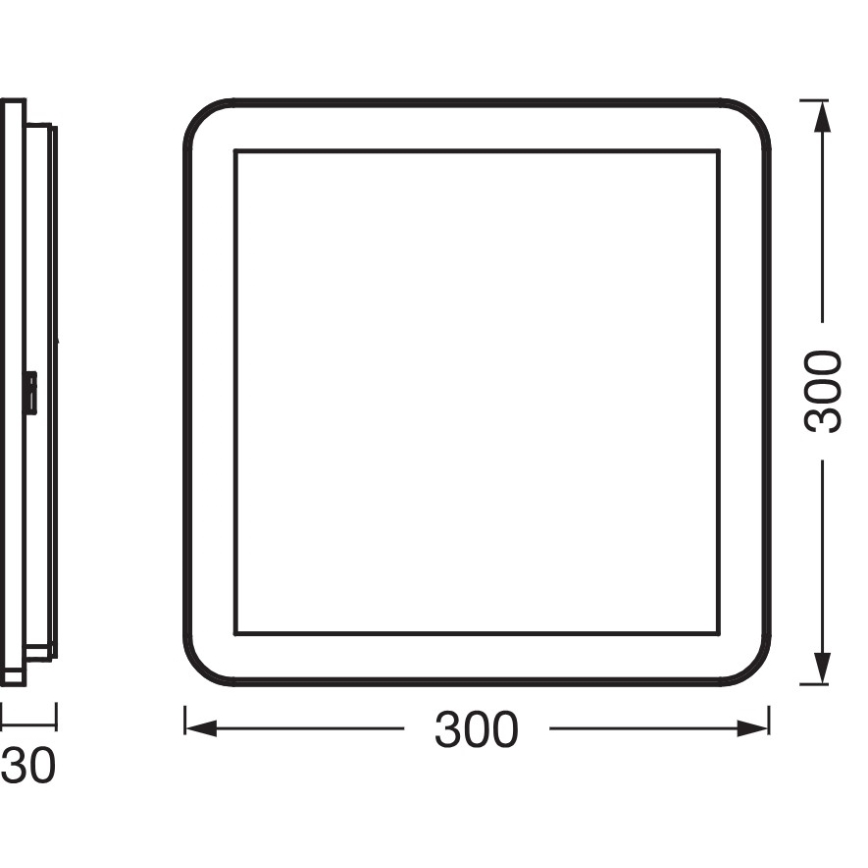 Osram - LED Koupelnové stropní svítidlo ORBIS DISC LED/22W/230V 3000/4000K 30x30 cm IP44 hnědá