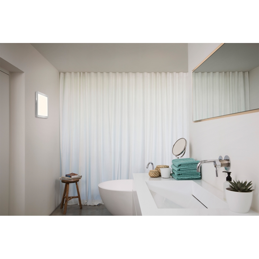 Osram - LED Koupelnové stropní svítidlo ORBIS DISC LED/22W/230V 3000/4000K 30x30 cm IP44 nerez