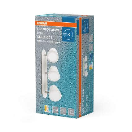 Osram - LED Koupelnové bodové svítidlo SPOT 3xLED/7W/230V IP44 3000/4000K
