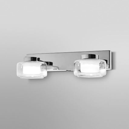 Osram - LED Koupelnové nástěnné svítidlo ORBIS FLAME 2xLED/5,5W/230V 3000/4000K IP44 lesklý chrom