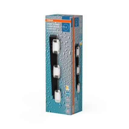 Osram - LED Koupelnové nástěnné svítidlo ORBIS FLAME 3xLED/5,5W/230V 3000/4000K IP44 černá