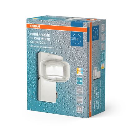 Osram - LED Koupelnové nástěnné svítidlo ORBIS FLAME LED/5,5W/230V 3000/4000K IP44 bílá