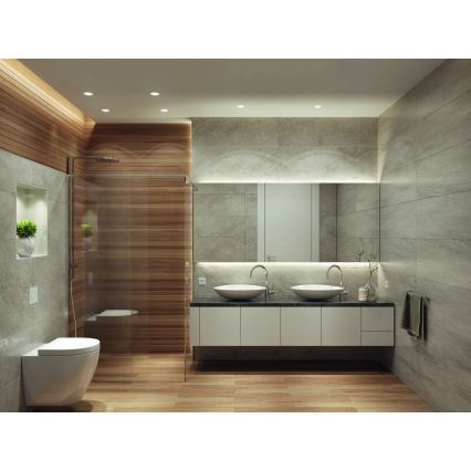 Osram - LED Koupelnové podhledové svítidlo SPOT 1xGU10/4,3W/230V 2700K CRI 90 pr. 8,5 cm IP65 bílá