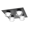 Osram - LED Koupelnové stropní svítidlo ORBIS FLAME 4xLED/5,5W/230V 3000/4000K IP44 černá