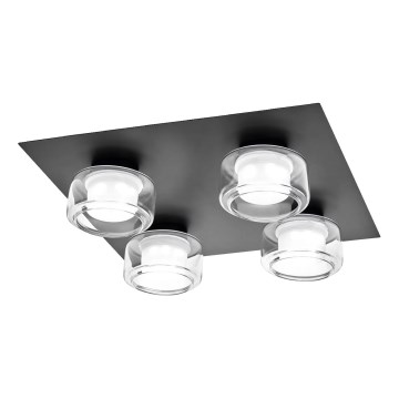 Osram - LED Koupelnové stropní svítidlo ORBIS FLAME 4xLED/5,5W/230V 3000/4000K IP44 černá