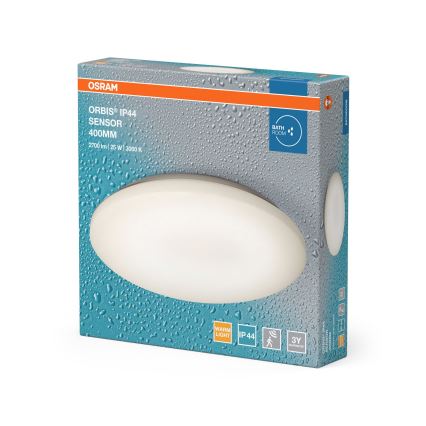 Osram - LED Koupelnové stropní svítidlo se senzorem pohybu a soumraku ORBIS LED/25W/230V IP44