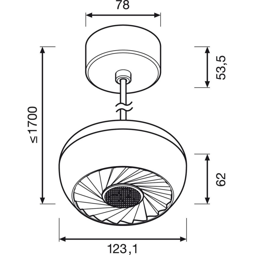 Osram - LED Lustr na lanku CALYX-P LED/10W/230V