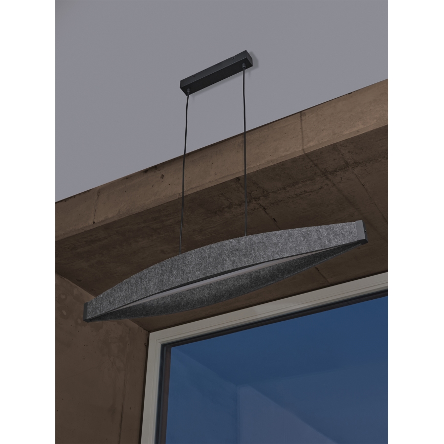 Osram - LED Lustr na lanku DECOR FLAT LED/23W/230V šedá