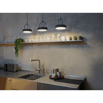 Osram - LED Lustr na lanku DECOR PUCK 3xLED/12W/230V CRI 90 černá