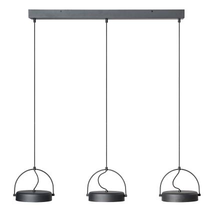 Osram - LED Lustr na lanku DECOR PUCK 3xLED/12W/230V CRI 90 černá