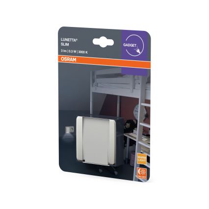 Osram - LED Noční světlo se senzorem LUNETTA LED/0,3W/230V bílá
