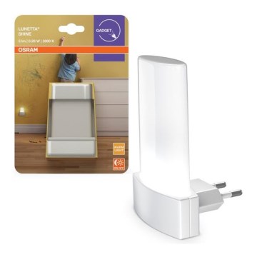 Osram - LED Noční světlo se senzorem soumraku LUNETTA LED/0,28W/230V 3000K