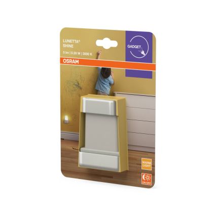 Osram - LED Noční světlo se senzorem soumraku LUNETTA LED/0,28W/230V 3000K