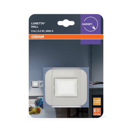 Osram - LED Noční světlo se senzorem soumraku LUNETTA LED/0,2W/230V