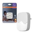 Osram - LED Noční svítidlo do zásuvky se senzorem soumraku LUNETTA LED/0,5W/230V