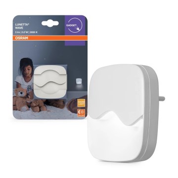 Osram - LED Noční svítidlo do zásuvky se senzorem soumraku LUNETTA LED/0,5W/230V