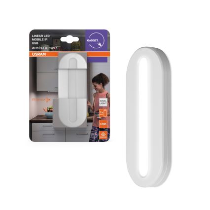 Osram - LED Orientační svítidlo se senzorem pohybu MOBILE LED/0,5W/3,7V 330 mAh CRI 90 bílá