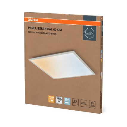 Osram - LED Panel podhledový PANEL ESSENTIAL LED/50W/230V 3000/4000/6500K 60x60 cm bílá