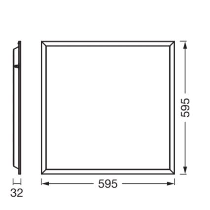 Osram - LED Panel podhledový PANEL ESSENTIAL LED/50W/230V 3000/4000/6500K 60x60 cm bílá