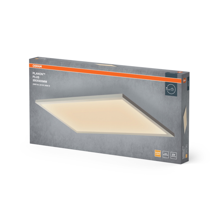 Osram - LED Panel přisazený PLANON LED/22W/230V 3000K 30x60 cm bílá