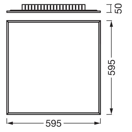 Osram - LED Panel přisazený PLANON LED/40W/230V 60x60 cm bílá