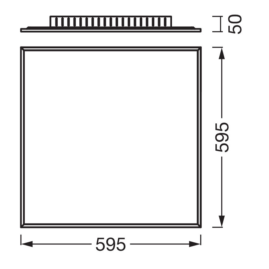 Osram - LED Panel přisazený PLANON LED/40W/230V 60x60 cm bílá