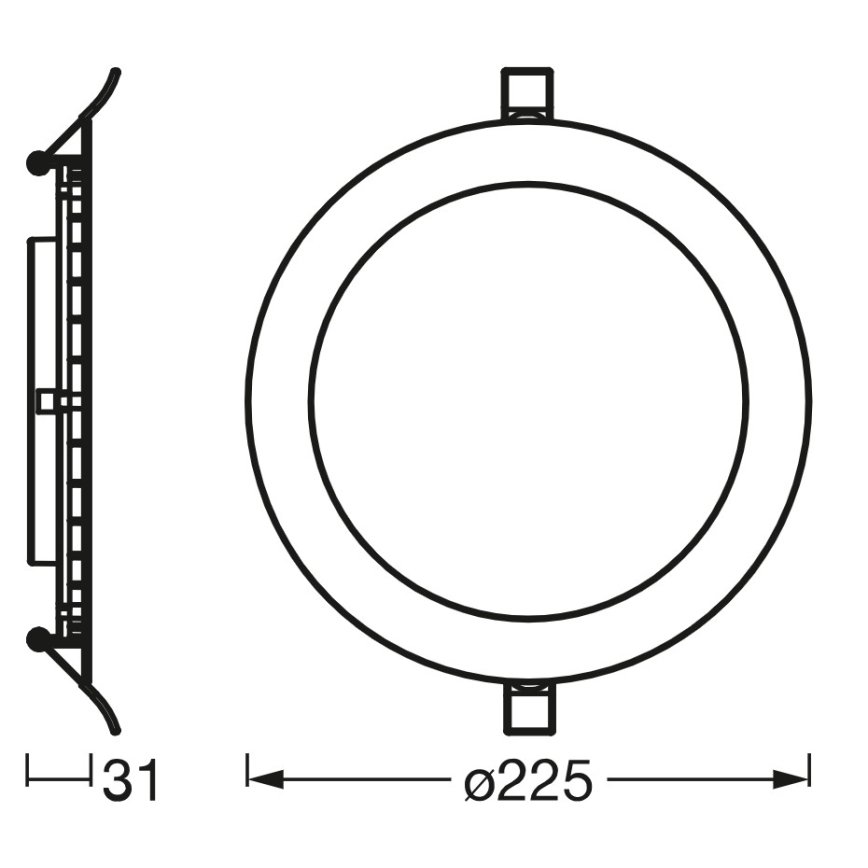 Osram - LED Podhledové svítidlo SLIM LED/22W/230V 6500K