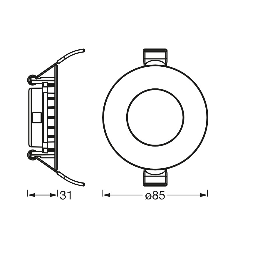 Osram - LED Podhledové svítidlo SLIM LED/4,5W/230V 6500K