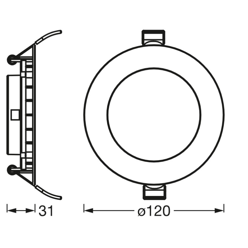 Osram - LED Podhledové svítidlo SLIM LED/8W/230V 3000K