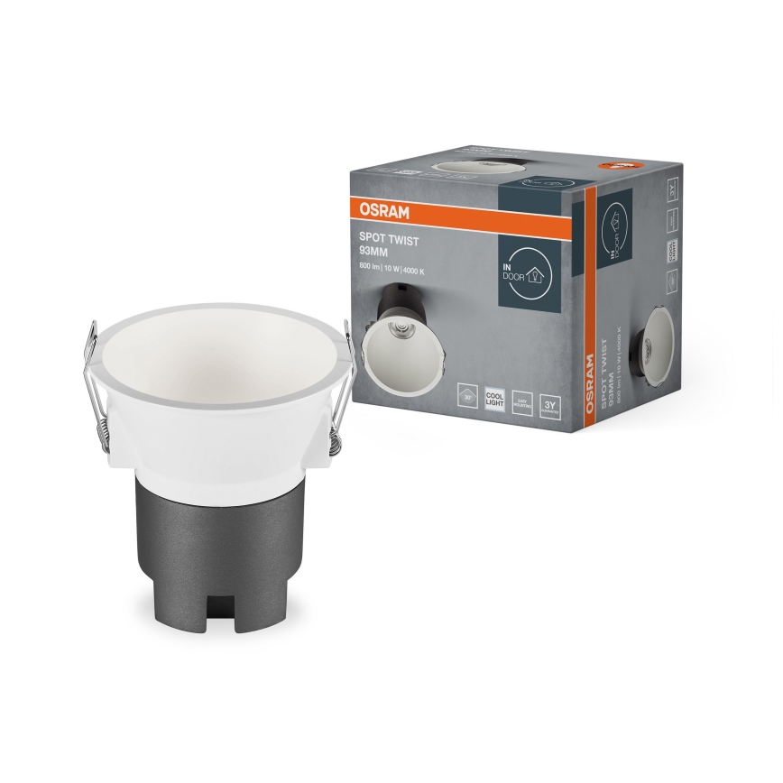 Osram - LED Podhledové svítidlo SPOT TWIST LED/10W/230V 4000K pr. 9,3 cm bílá