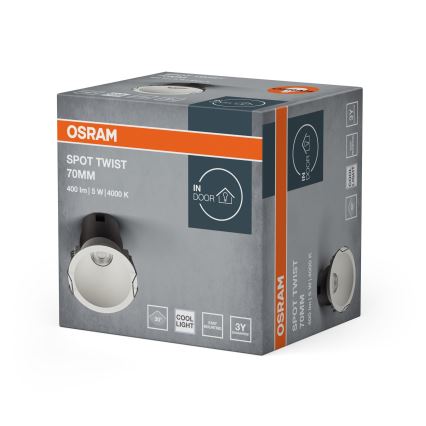 Osram - LED Podhledové svítidlo SPOT TWIST LED/5W/230V 4000K pr. 7 cm bílá