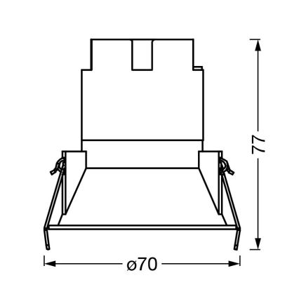 Osram - LED Podhledové svítidlo SPOT TWIST LED/5W/230V 4000K pr. 7 cm bílá