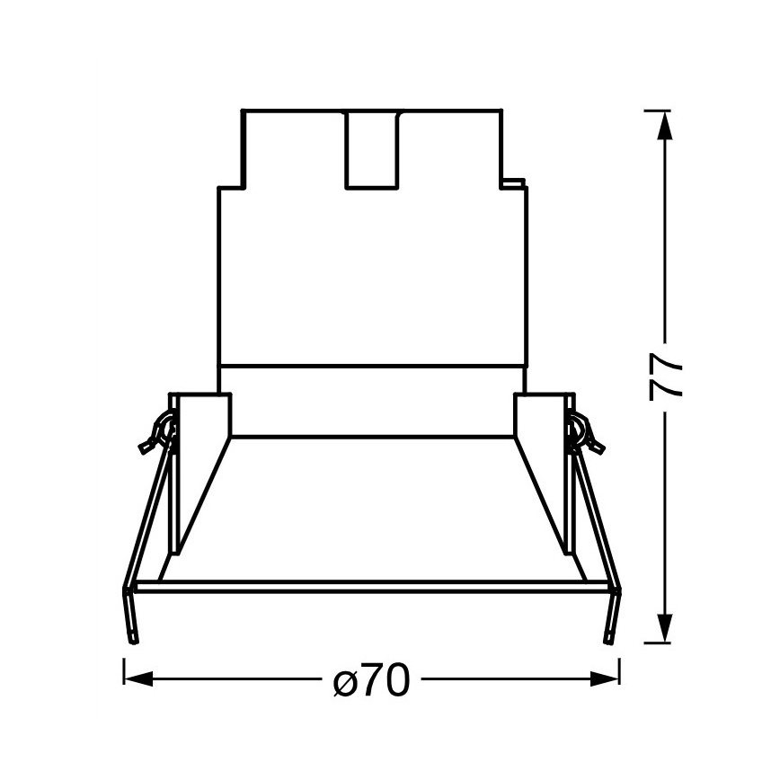 Osram - LED Podhledové svítidlo SPOT TWIST LED/5W/230V 4000K pr. 7 cm bílá/stříbrná