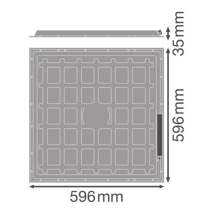 Osram - LED Podhledový panel ESSENTIAL LED/36W/230V 6500K 60x60 cm