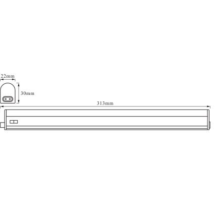 Osram - LED Podlinkové svítidlo BATTEN LED/4W/230V 30 cm