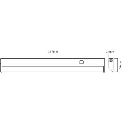 Osram - LED Podlinkové svítidlo LINEAR LED/6W/230V 3000K 35,7 cm stříbrná