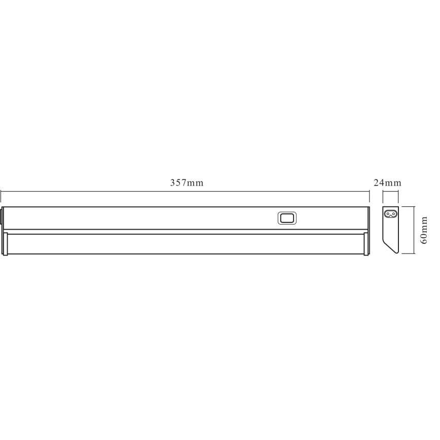 Osram - LED Podlinkové svítidlo LINEAR LED/6W/230V 3000K 35,7 cm stříbrná