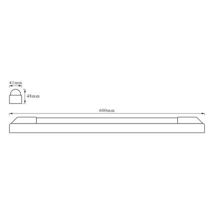 Osram - LED Podlinkové svítidlo POWER BATTEN LED/12W/230V 3000K 60 cm bílá