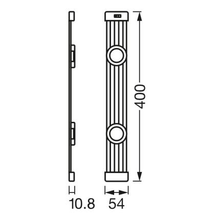 Osram - LED Stmívatelné podlinkové svítidlo se senzorem pohybu LINEAR MAGNET LED/7W/230V 4000K 40 cm bílá