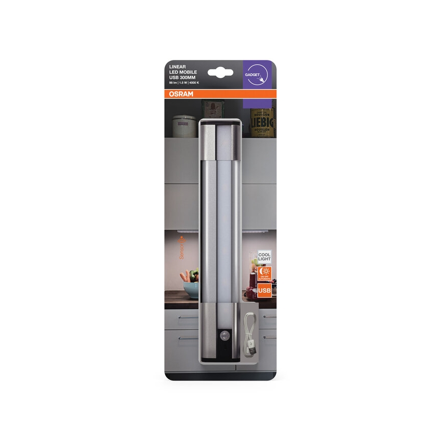 Osram - LED Podlinkové svítidlo se senzorem MOBILE LED/1,5W/3,7V 1800 mAh