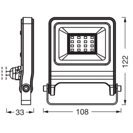 Osram - LED Reflektor ENDURA LED/10W/230V 4000K IP65