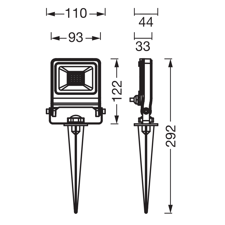Osram - LED Reflektor ENDURA LED/10W/230V 3000K IP65 antracit