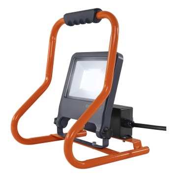 Osram - LED Reflektor s držákem a zásuvkami R-STAND LED/50W/230V 4000K IP44 oranžová/antracit