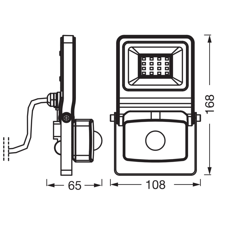 Osram - LED Reflektor se senzorem ENDURA LED/10W/230V 3000K IP44