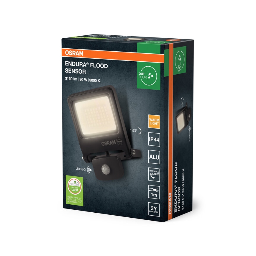 Osram - LED Reflektor se senzorem ENDURA LED/30W/230V 3000K IP44