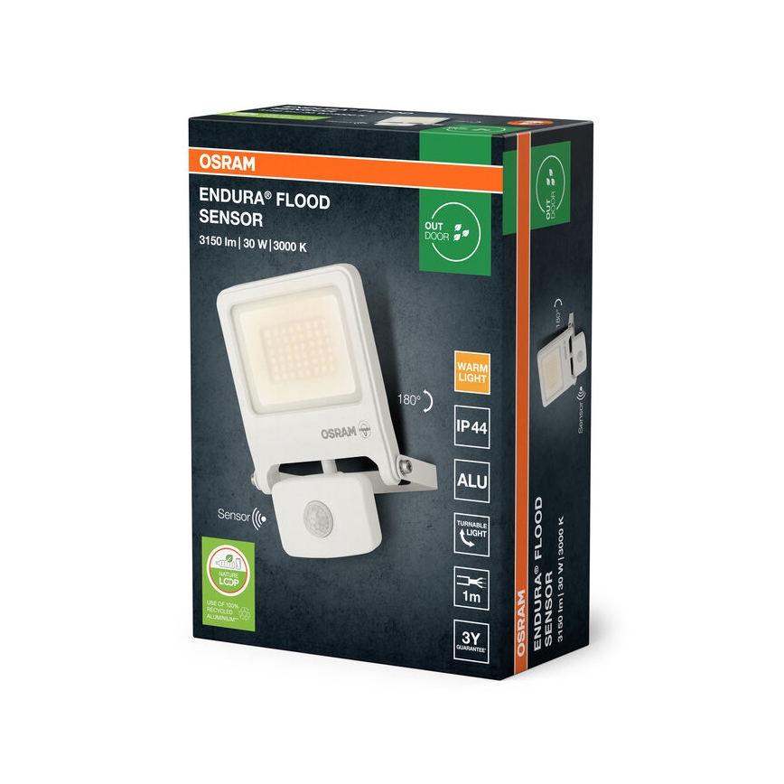 Osram - LED Reflektor se senzorem ENDURA LED/30W/230V 3000K IP44