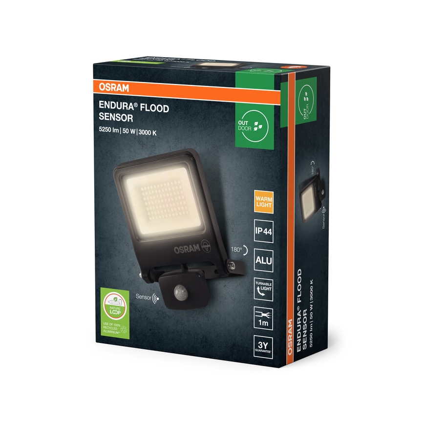 Osram - LED Reflektor se senzorem ENDURA LED/50W/230V 3000K IP44
