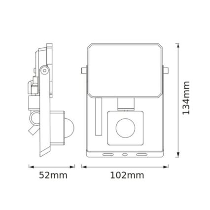 Osram - LED Reflektor se senzorem FLOODLIGHT LED/10W/230V 3000K IP65